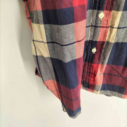 インディヴィジュアライズドシャツ individualized shirts USA製 ボタンダウン チェックシャツ メンズ 15 1/2-33