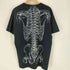 90-00S FRUIT OF THE LOOM ボディ leslie arwin 1978 骨格標本 プリント S/S クルーネック Tシャツ メンズ import:XL