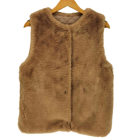 ザラ ZARA リバーシブル フェイクファー ベスト キルティング レディース 13-14