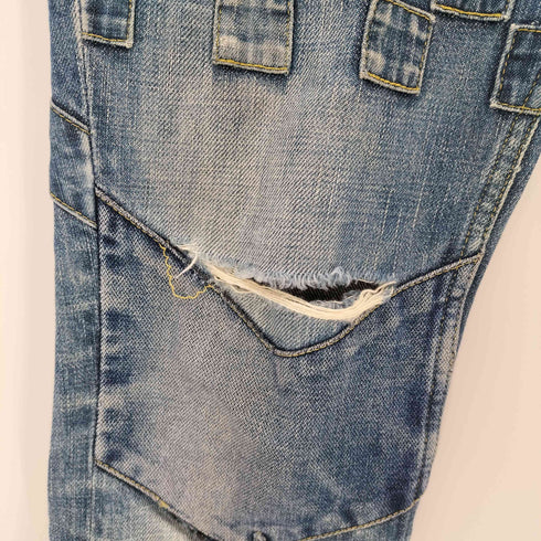 アンダーカバー UNDERCOVER 01AW D.A.V.F期 立体裁断 再構築 パッチワーク リビルド ダメージ 45 デニム パンツ Archive アーカイブ メンズ JPN:M