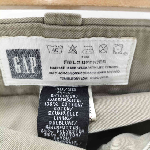 ギャップ Gap 90-00S OLD フィールドオフィサー コットン ストレート パンツ メンズ 30/30