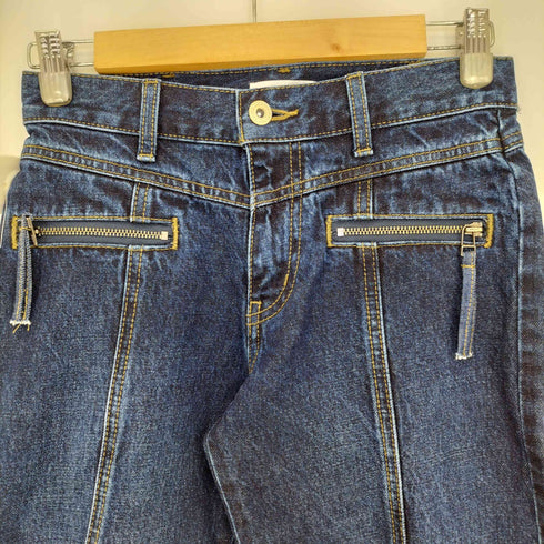 ラグアジェム LAGUA GEM 26ss ZIP POINT CROPPED デニム レディース JPN:S