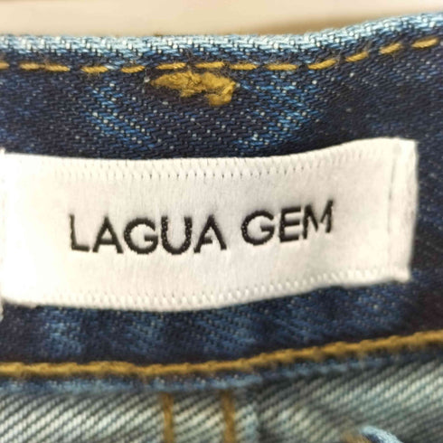ラグアジェム LAGUA GEM 26ss ZIP POINT CROPPED デニム レディース JPN:S