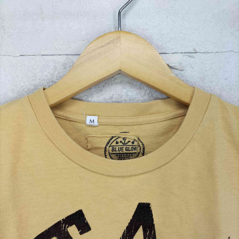 BLUE GLOW 両面プリントクルーネックTシャツ Y2K ピチT レディース JPN:M