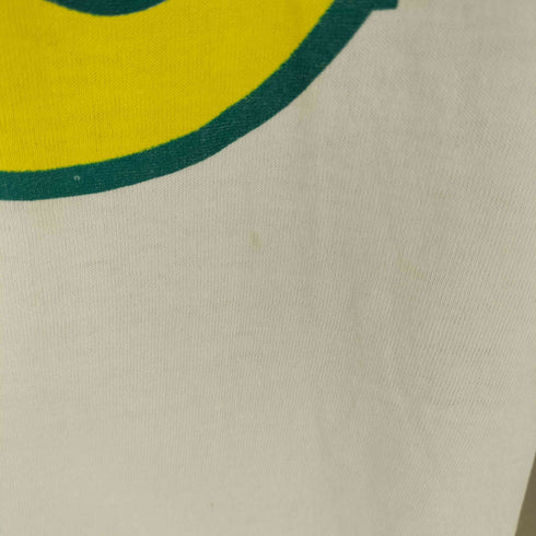 袖裾シングル フックプリント クルーネックTシャツ メンズ