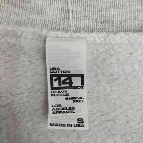 ロサンゼルスアパレル Los Angeles Apparel 14oz ガーメントダイ ヘビーフリース クルーネック プルオーバー スウェットシャツ メンズ import:S