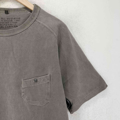 ナイジェルケーボン NIGEL CABOURN 9.5oz BASIC T-SHIRT PIGMENT パッチポケット コットン ベーシック S/S Tシャツ メンズ 48