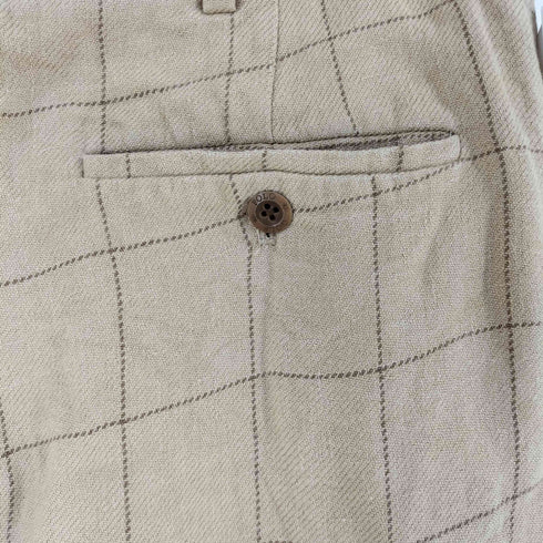 ポロゴルフラルフローレン POLO GOLF RALPH LAUREN 90-00S リネン レーヨン チェックパンツ メンズ 34