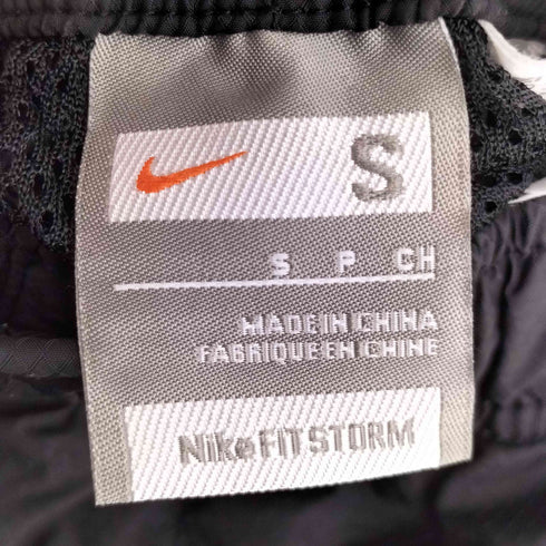 ナイキ NIKE 00s グレータグ スウッシュ刺繍 メッシュ切替 裾ジップ ナイロンパンツ メンズ JPN:S