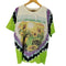 リキッドブルー LIQUID BLUE 90S バンドプリントタイダイクルーネックTシャツ GDP INC メンズ import:L