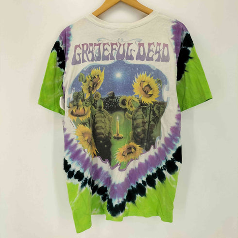 リキッドブルー LIQUID BLUE 90S バンドプリントタイダイクルーネックTシャツ GDP INC メンズ import:L