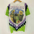 リキッドブルー LIQUID BLUE 90S バンドプリントタイダイクルーネックTシャツ GDP INC メンズ import:L