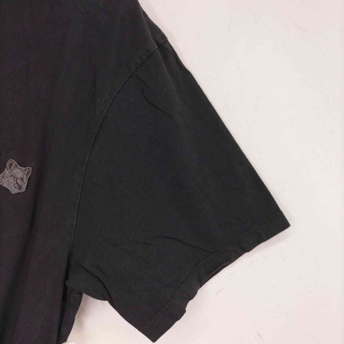 メゾンキツネ MAISON KITSUNE ダブルフォックスヘッドパッチ Tシャツ メンズ import:XL