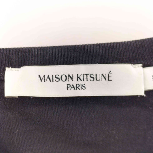 メゾンキツネ MAISON KITSUNE ダブルフォックスヘッドパッチ Tシャツ メンズ import:XL