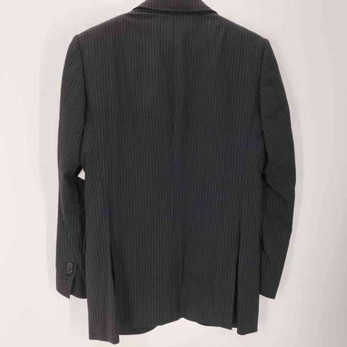 イーズィーバイゼニア E.Z BY ZEGNA 裏地背抜き 絹 シルク メリノ ウール 2B ストライプ テーラード ジャケット スラックス セットアップ 三陽商会 メンズ 44