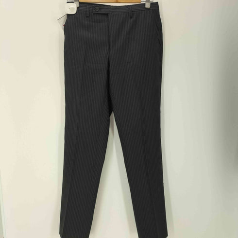 イーズィーバイゼニア E.Z BY ZEGNA 裏地背抜き 絹 シルク メリノ ウール 2B ストライプ テーラード ジャケット スラックス セットアップ 三陽商会 メンズ 44