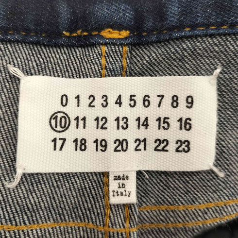 メゾンマルジェラ Maison Margiela 17年製 イタリア製 John Galliano ジョンガリアーノ期 ローライズ ボタンフライ デニム パンツ メンズ 34