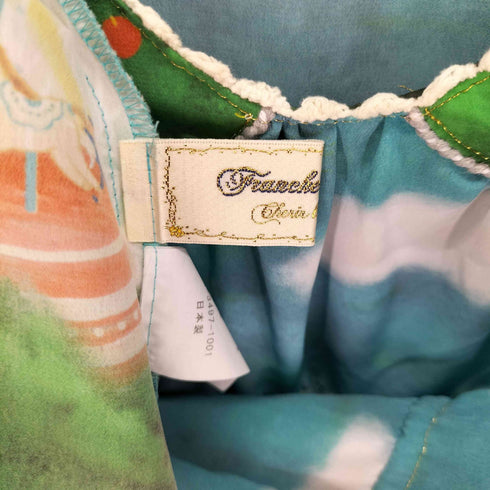 フランシュリッペ franche lippee 遊園地柄 半袖 ワンピース レディース JPN:M