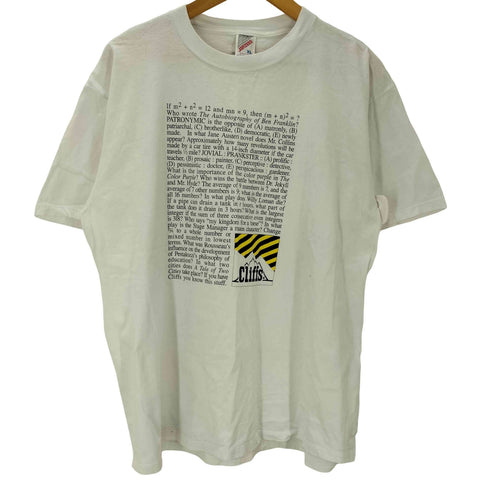 ジャージーズ JERZEES 90S ボディ USA製 テキスト プリント S/S Tシャツ メンズ import:XL