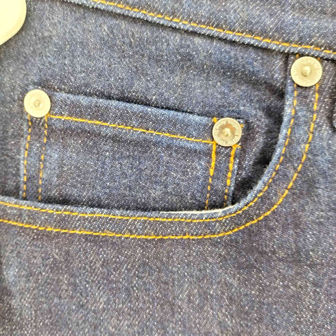 アクネストゥディオズ ACNE STUDIOS 濃紺 インディゴ ボタンフライ デニム パンツ レディース 33/32