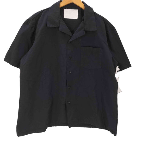 ユーエスアーミー U.S. ARMY 米軍 General Purpose Smock 開襟 オープンカラー S/S アーミー ブラック スモック ボックス シャツ メンズ import:L