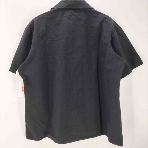 ユーエスアーミー U.S. ARMY 米軍 General Purpose Smock 開襟 オープンカラー S/S アーミー ブラック スモック ボックス シャツ メンズ import:L