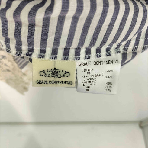 グレースコンチネンタル GRACE CONTINENTAL レース コットン トップス レディース 36