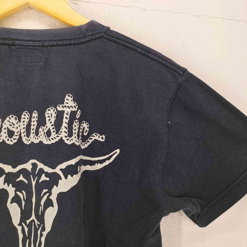 ACOUSTICK 両面プリント 半袖 クルーネックTシャツ メンズ JPN:S