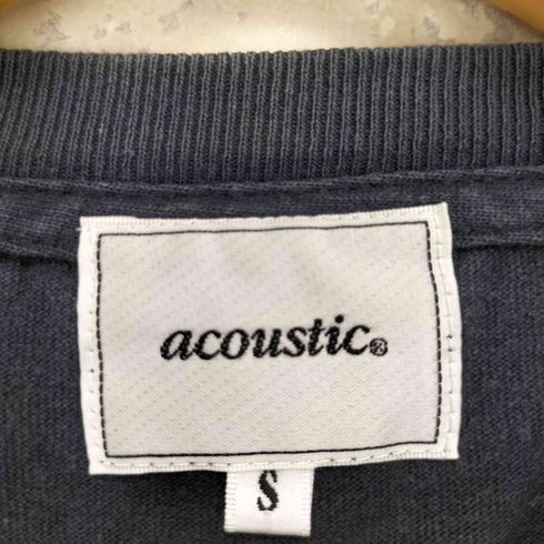 ACOUSTICK 両面プリント 半袖 クルーネックTシャツ メンズ JPN:S