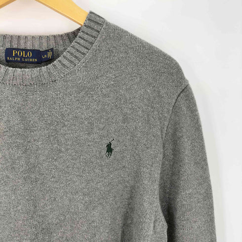ポロラルフローレン POLO RALPH LAUREN スモールポニー刺繍 クルーネック ニット メンズ import:L
