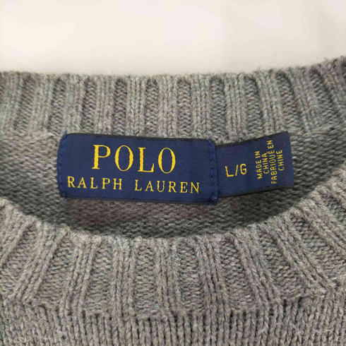 ポロラルフローレン POLO RALPH LAUREN スモールポニー刺繍 クルーネック ニット メンズ import:L
