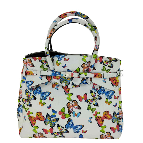 SAVE MY BAG 蝶柄 トートバッグ レディース