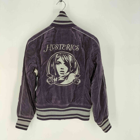 ヒステリックグラマー HYSTERIC GLAMOUR スパンコール ヒスガール ハイネック ベロアスカジャン レディース FREE
