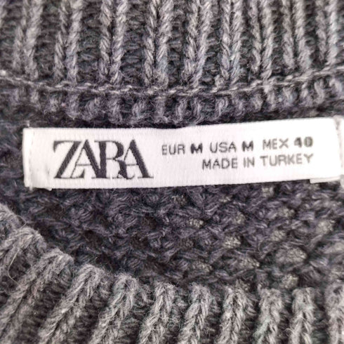 ザラ ZARA コットンニットセーター メンズ import:M