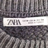 ザラ ZARA コットンニットセーター メンズ import:M