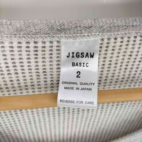 JIGSAW BASIC 日本製 ワッフル L/S クルーネック Tシャツ メンズ JPN:2