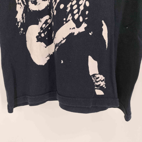 90-00S anvilボディ ミュージシャンプリント S/S クルーネック シャツ メンズ
