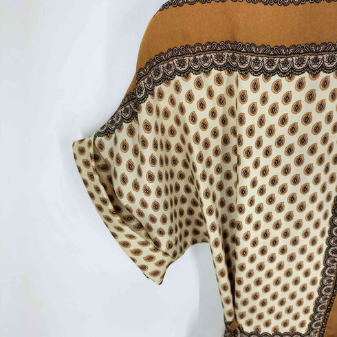 ザラ ZARA ペイズリー柄 シャツワンピース レディース import:M
