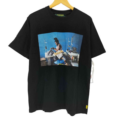 クラウディ CLOUDY フォトプリント クルーネックTシャツ メンズ import:L