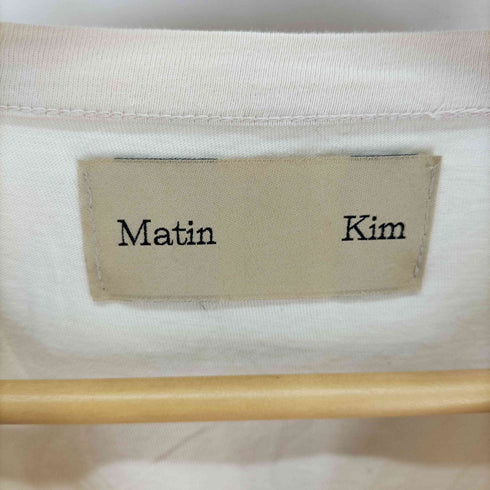 マーティンキム Matin Kim ロゴプリント S/S クルーネックTシャツ レディース FREE