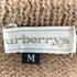 バーバリーズ BURBERRYS 90S 白タグ ウール ニット カーディガン レディース import:M