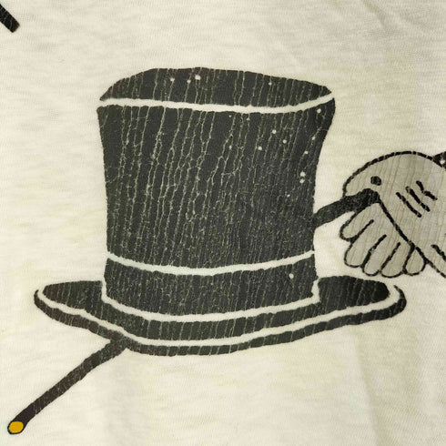 ベルバシーン Velva Sheen 70-80S 復刻 USA製 FFV GENTS イエローレーベ スラブプリントTシャツ“FFV GENTS” メンズ import:M