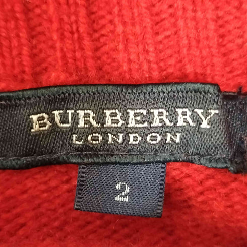 バーバリーロンドン BURBERRY LONDON ウール カシミヤ タートルネック ニット レディース 2