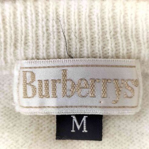 バーバリーズ BURBERRYS 90S 白タグ アーガイル クルーネック ウール ニット メンズ import:M