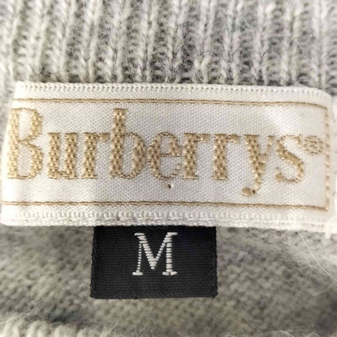 バーバリーズ BURBERRYS 90S 白タグ アーガイル クルーネック ウール ニット メンズ import:M