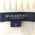 バーバリーロンドン BURBERRY LONDON 裾 ロゴ 刺繍 ウール カシミヤ プルオーバー ケーブル ニット レディース 2