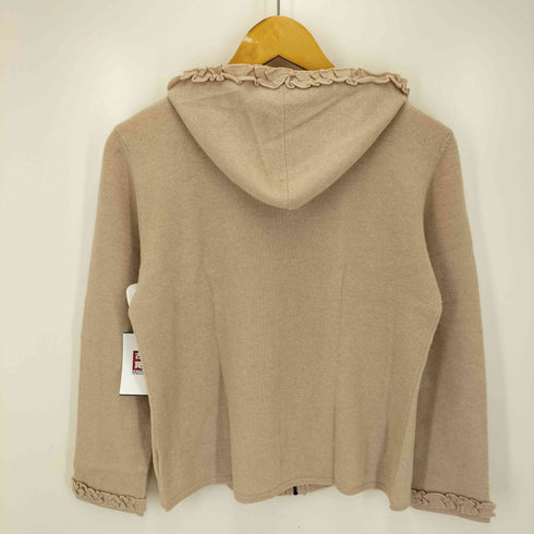 バーバリーロンドン BURBERRY LONDON ウール カシミヤ ニット ジップアップ パーカー レディース 2