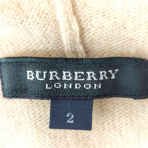 バーバリーロンドン BURBERRY LONDON ウール カシミヤ ニット ジップアップ パーカー レディース 2