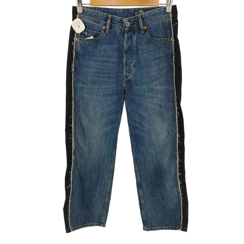 ディーゼル DIESEL ワイドレッグ サイドライン デニムパンツ レディース 26