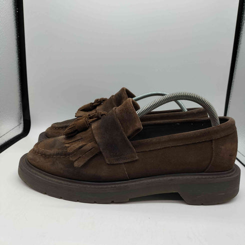 Dr.Martens 社製 MADE IN ENGLAND 英国製 本革 リアル スエード タッセル ローファー メンズ 26-27cm